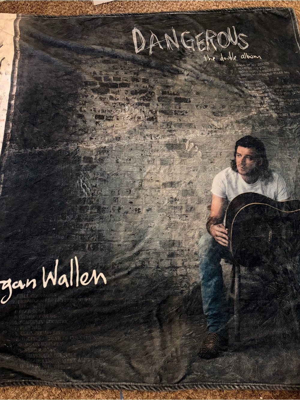 Morgan Wallen Dangerous Plush Throw Blanket – 50” x 60”